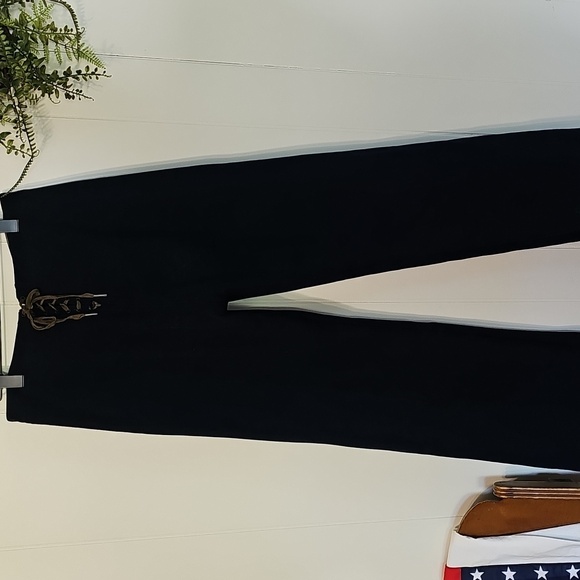 Vintage US Navy 1940s Blue Wool High-Waisted Sailor Trousers Womens 30 Classical - Picture 6 of 16